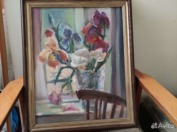 Картина маслом на холсте цветы