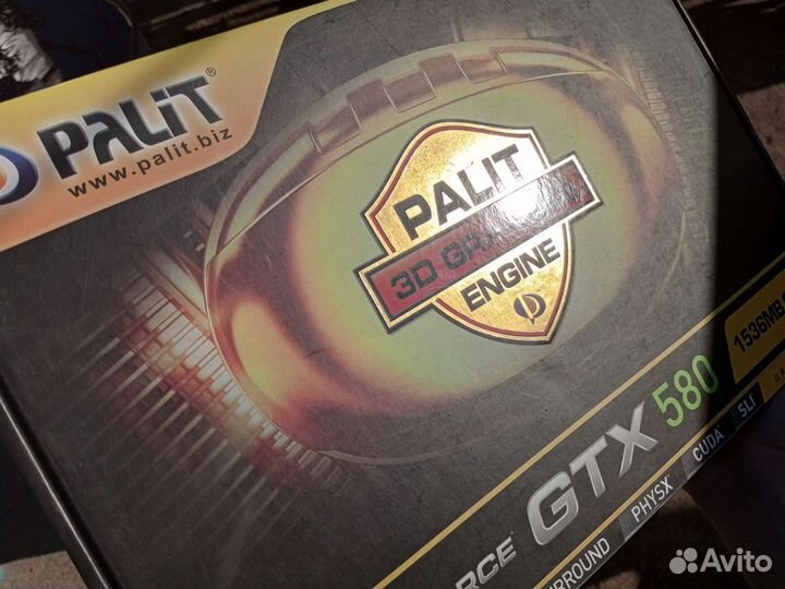 Коробка от видеокарты Palit GTX580