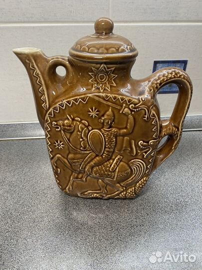 Кувшин квасник СССР обливная керамика