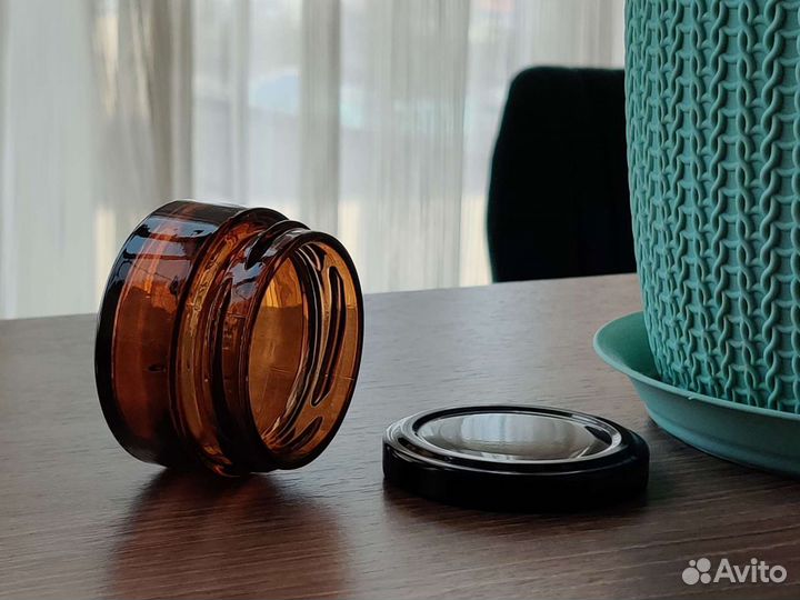 Банка 50мл темная Твист плоская