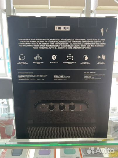 Новая портативная Колонка Marshall Tufton