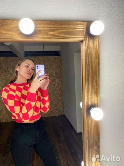 Зеркало ростовое с лампочками