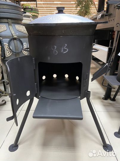 Печь под казан с казаном 8 литров