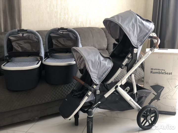 Коляска для двоини uppababy vista
