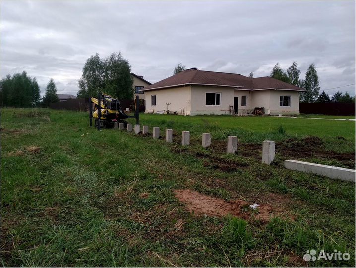 Свайный фундамент для дома в любую погоду