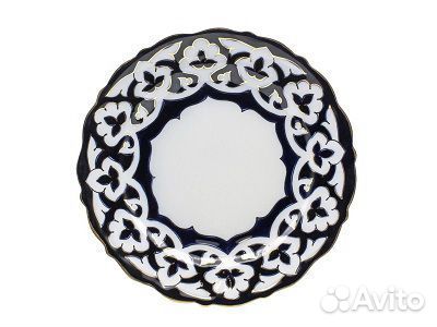 Тарелка Пахта плоская золото 17,8 см, фрф