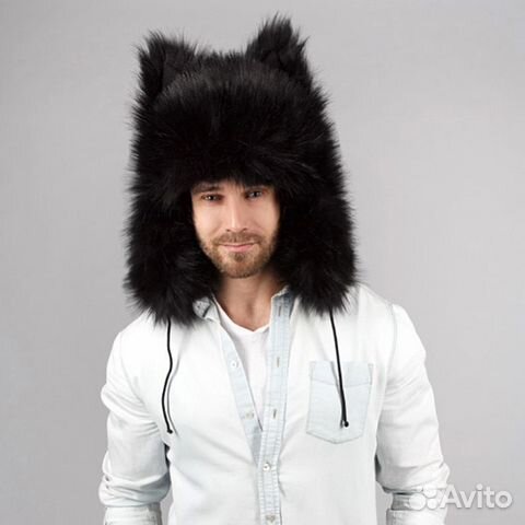 Меховая Зверошапка-ушанка 