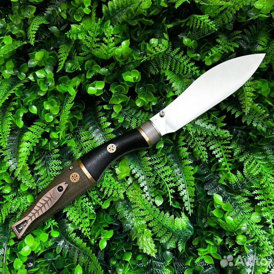 Ножи Reptilian Трапёр-02 D2, зелёная микарта