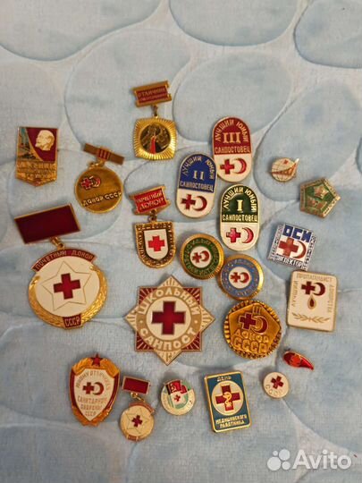 Знаки и значки СССР Почётный донор, Санпост и др