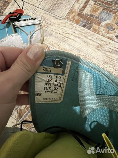 Горнолыжные ботинки для сноуборда 36-37 burton