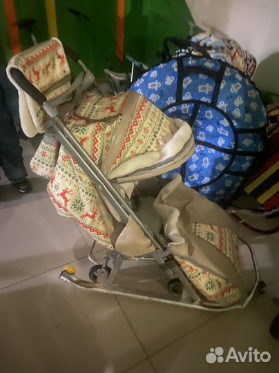 Коляска санки