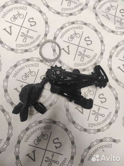 Задний переключатель и манетка 10 скоростей