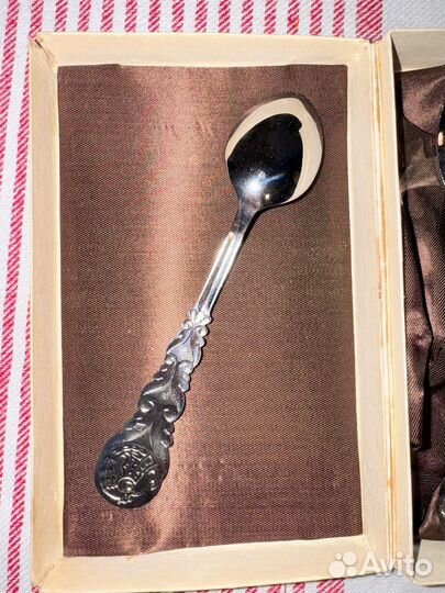 Антикварный набор чайные ложки СССР 6 штук