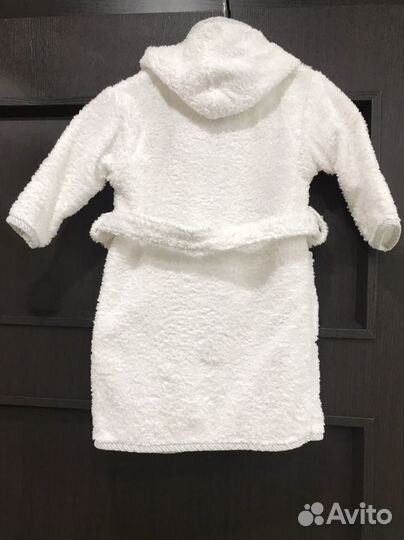 Махровый халат и пончо набор детский 86-92 р-р