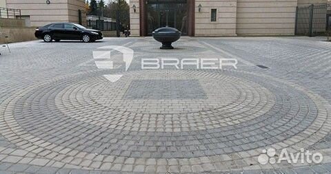 Тротуарная плитка Классико круговая, Серый, h60 мм