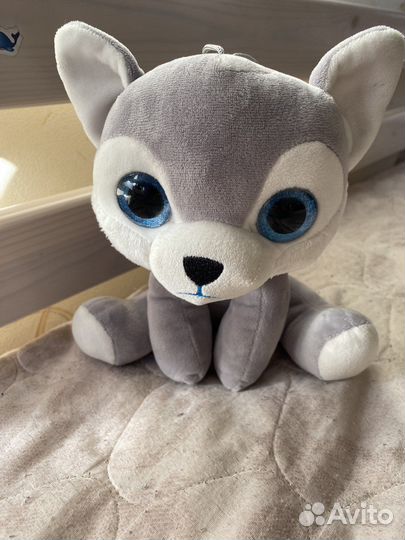Мягкая игрушка собака с большими глазами