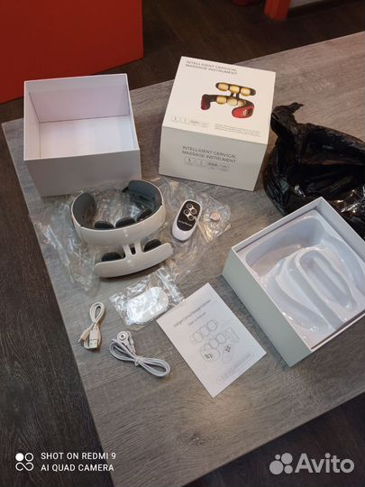 Массажёр миостимулятор для шеи и тела новый