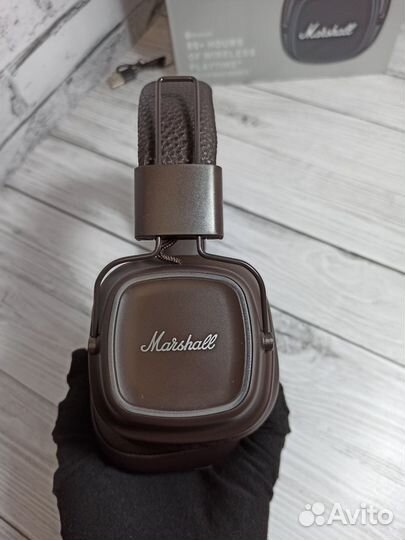 Беспроводные наушники Marshall major IV Коричневые