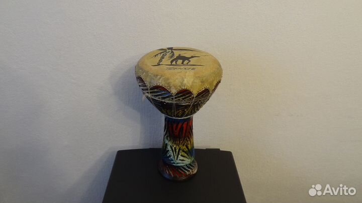 Барабан большой дарбука глиняный Тунис высота 33см