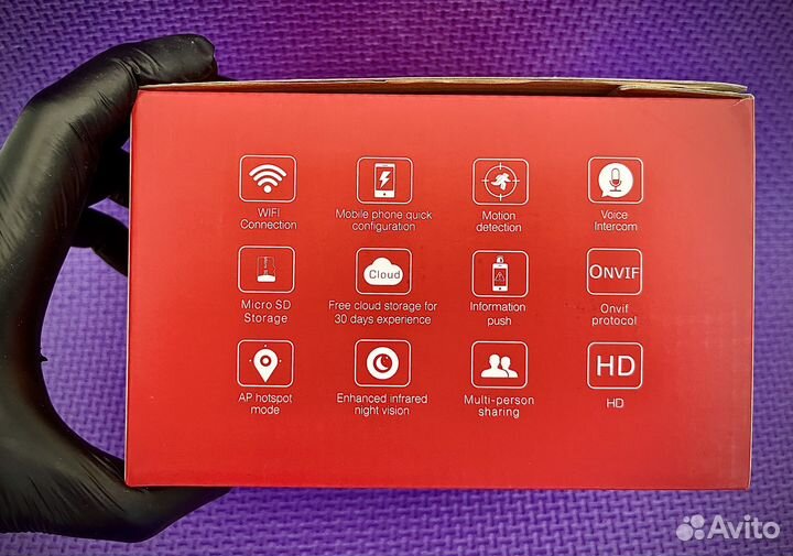 IP Wifi камера видеонаблюдения с двумя объективами