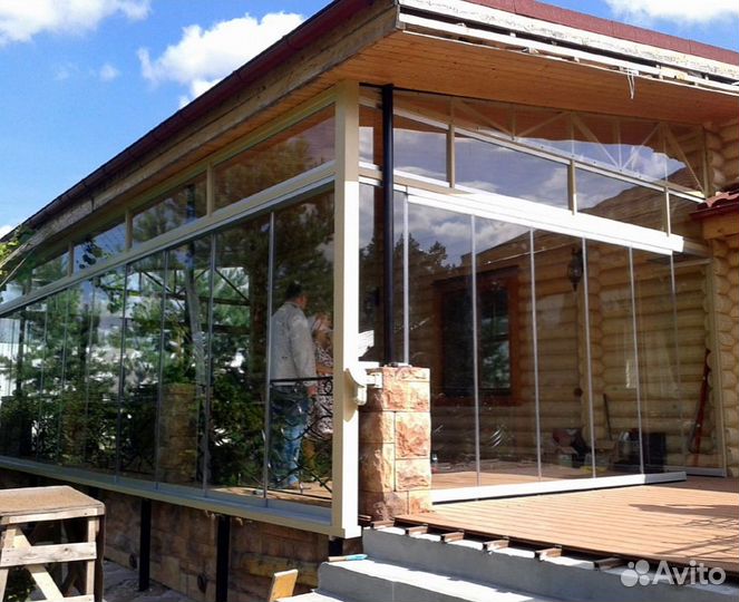 Безрамное остекление любой сложности