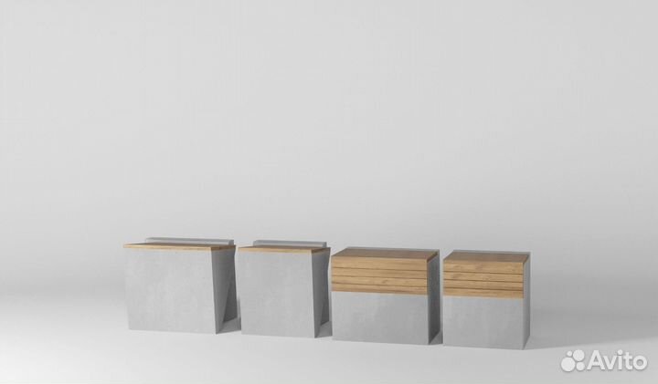 Скамейка парковая бетонная