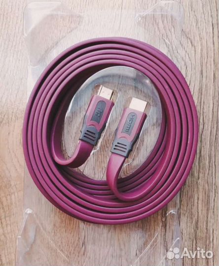 Кабель hdmi-hdmi Real Cable Flat