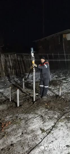 Монтаж винтовых свай