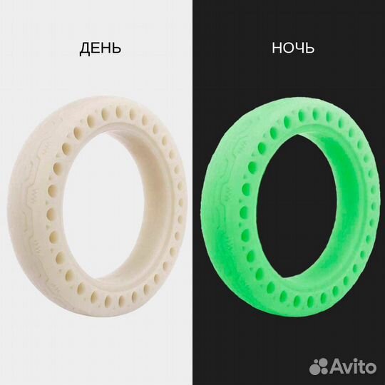 Покрышка Флуоресцентная Для Xiaomi M365 Зеленая