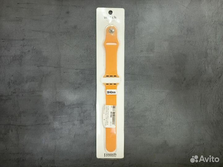 Ремешок Sport TPU Apple Watch 38-40mm (Оранжевый-с