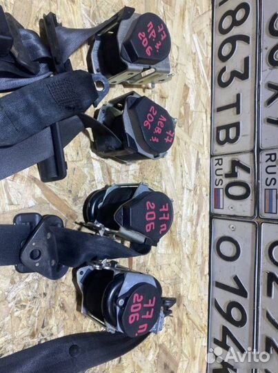 Ремень безопасности Peugeot 206 седан 1.4 2009