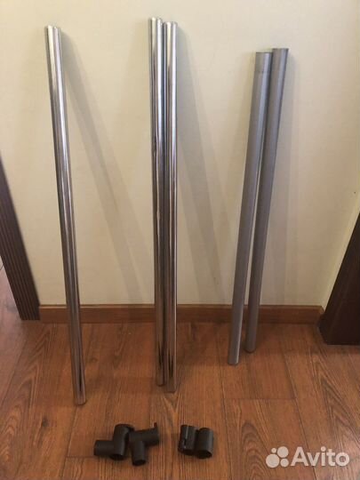 Штанги Трубки хромированные от вешала