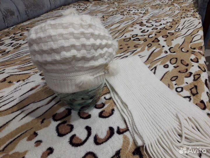 Набор шапка шарф женский