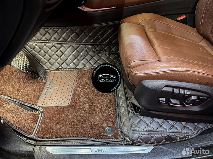 Автомобильный коврик из экокожи