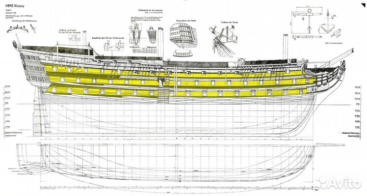 Сборная модель корабля HMS Victory 1:84