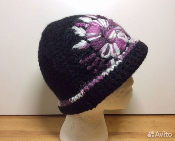 Эксклюзивная шляпа с красивыми цветами,55-58,ар201