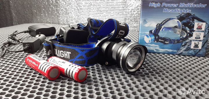 Налобный Туристический Фонарь Оптический зум