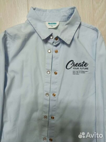 Блузка школьная для девочки 122-128