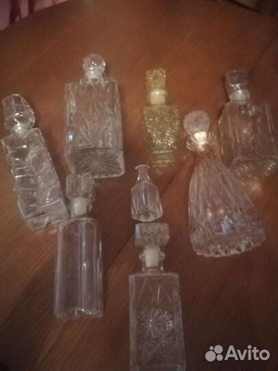 Штофы и графины хрусталь