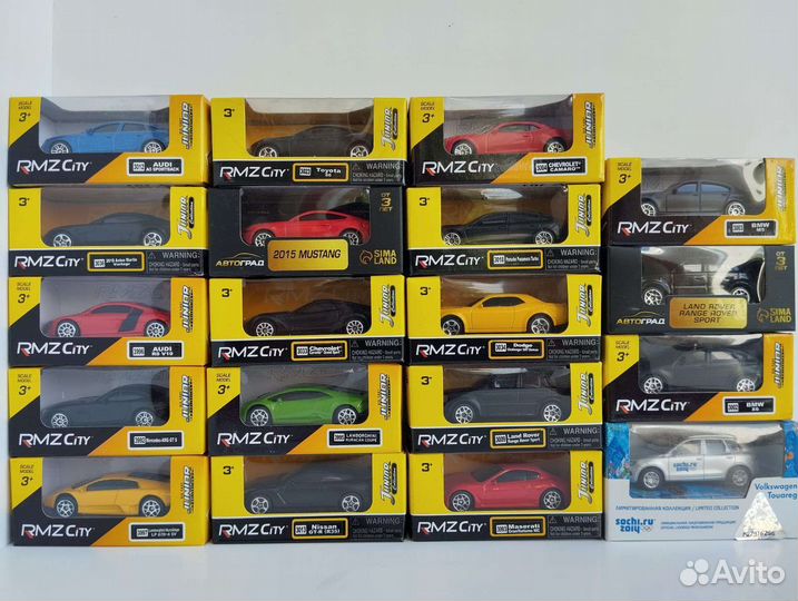 Модели автомобилей масштаб 1:64