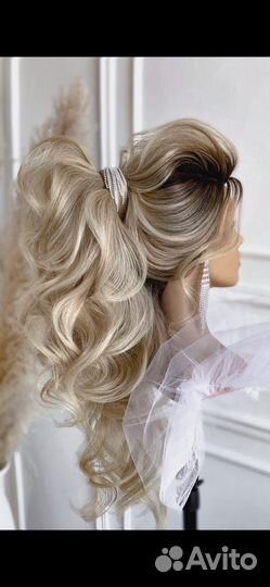 Голова манекен новый натуральные волосы болванка