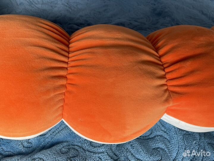 Лиса гусеница мягкая игрушка обнимашка