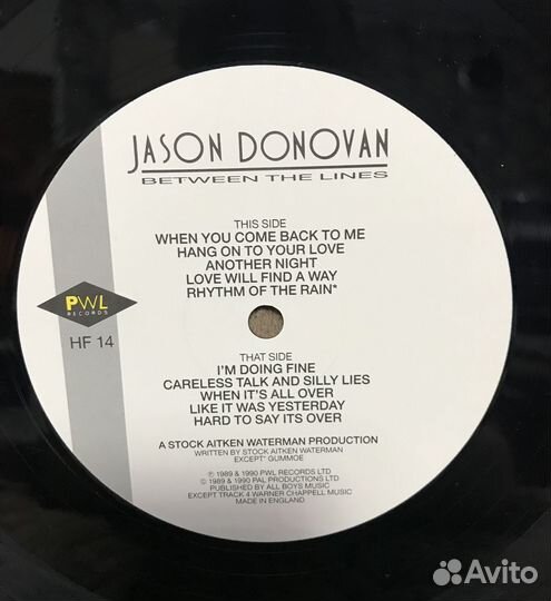Jason Donovan Between The Lines