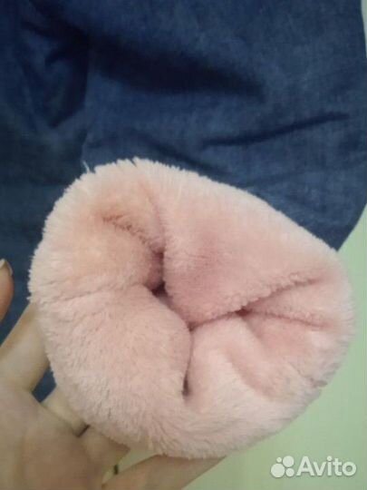 Утеплённые джинсы для девочки 92