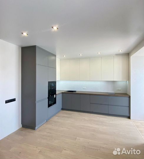 Кухонный гарнитур. Кухня без ручек ксп:29937