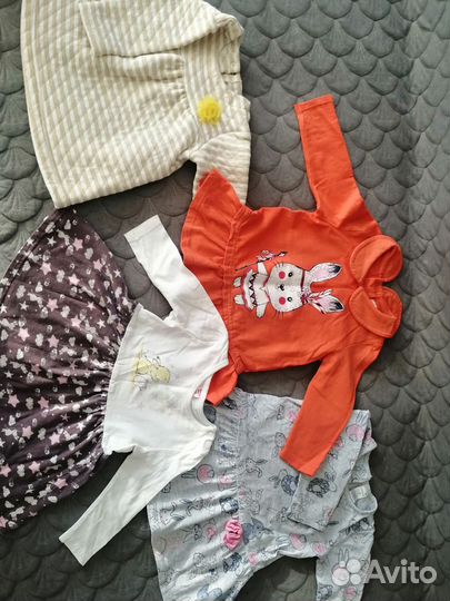 Детские вещи пакетом для девочки 74