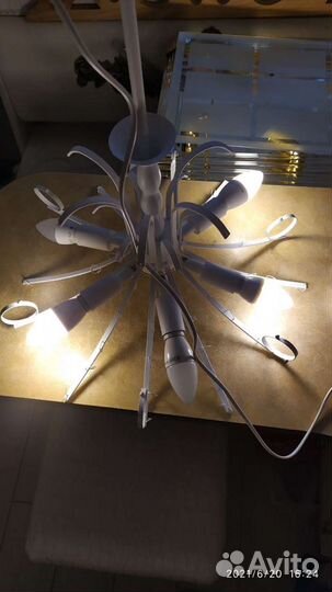 Люстра хрустальная потолочная СССР