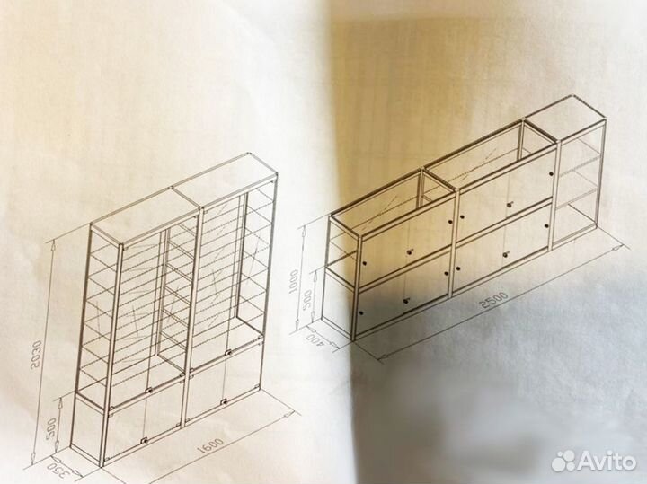 Торговая мебель из профиля