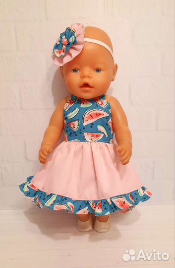 Платья для пупсов Беби Борн 42-43 см