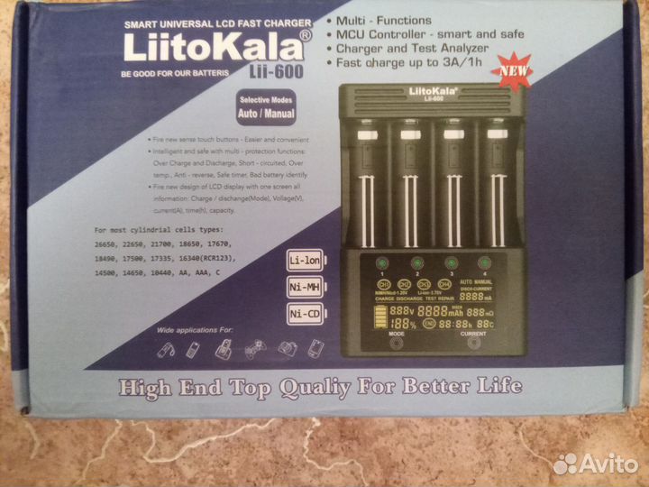 Зарядное устройство liitoKala Lii-600